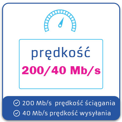prędkość 200/40 Mb/s