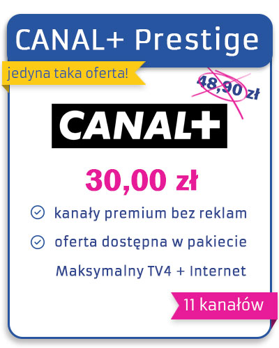 promocja Maksymalny TV 4 + szybki Internet