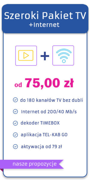 Szeroki Pakiet TV + Internet