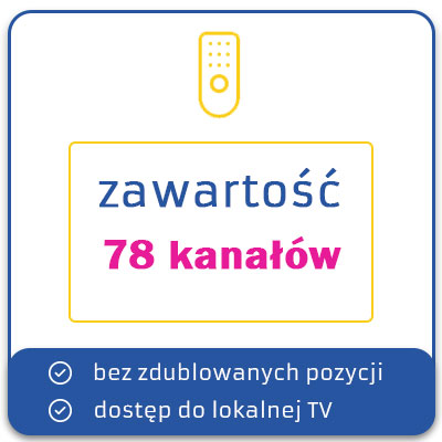 Minimalny TV 1 zawartość pakietu