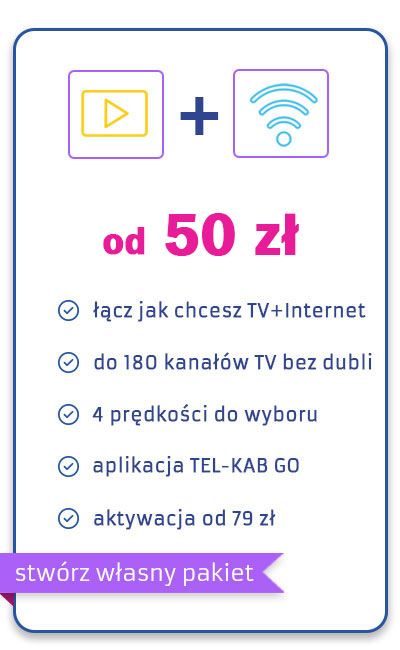 Konfigurator TV + Internet oferta tradycyjna