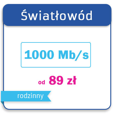 Światłowód 1000/120 Mb/s