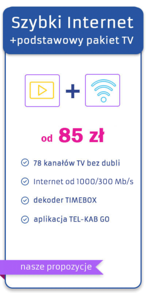 Ultra szybki Internet światłowodowy o prędkości 1000/300 Mb/s. Dostepny w Purszków, Brwinów, Piastów, Grodzisk Mazowiecki, Warszawa