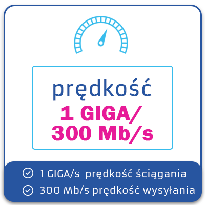 Ultra prędkość pobierania z ultra prędkością wysyłania. Idealna Ultra para o prędkości aż 1000 na 300 Mb/s