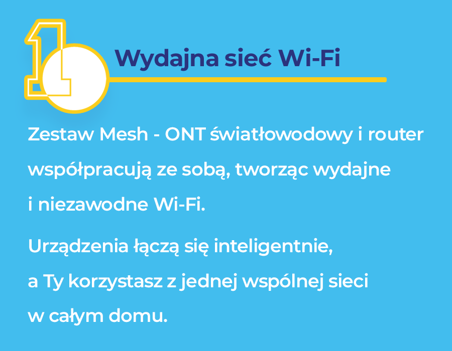 Wydajna sieć bezprzewodowa dzięki Mesh Wi-fi PRO