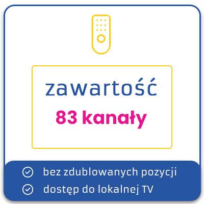 Minimalny TV 1 zawartość pakietu