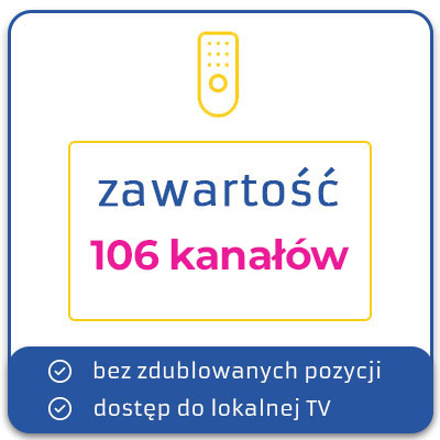Zawartość Optymalny TV 2 - 106 kanałów TV