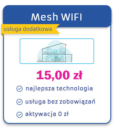WiFi Mesh do internetu to lepszy i stabilny zasięg. Ciesz się Internetem bez przerywania.