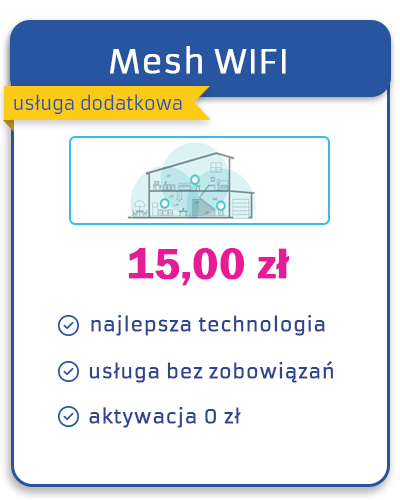 WiFi Mesh do internetu to lepszy i stabilny zasięg. Ciesz się Internetem bez przerywania.