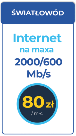 Promocja dla nowych abonentów. Internet 2 GIGA już od 80 zł miesięcznie