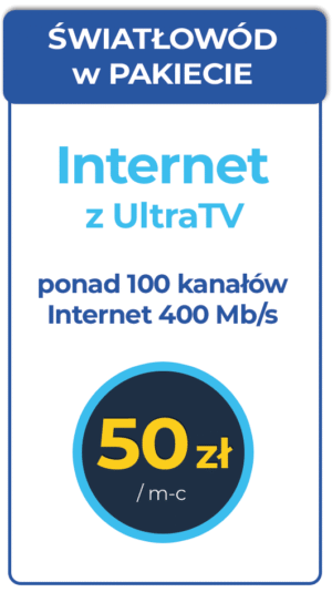 Oferta dla nowych abonentów. Internet w pakiecie z TV już od 50 zł.